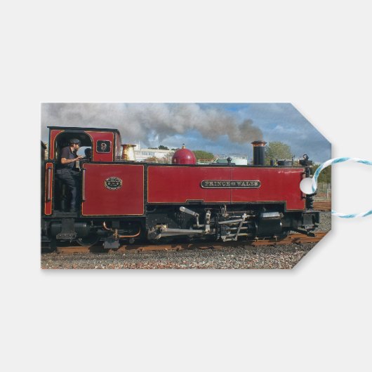 ÉTIQUETTES-CADEAU TRAINS À VAPEUR (Devant (Horizontal))