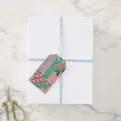 Étiquettes-cadeau Tranches de pastèques géométriques Fête d'annivers (With Twine)