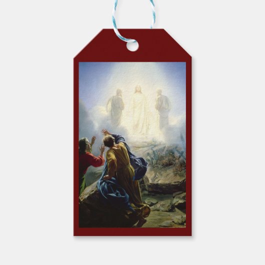 Étiquettes-cadeau Transfiguration de Jésus, (Devant)
