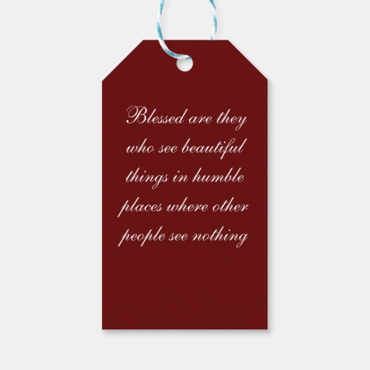 Étiquettes-cadeau Transfiguration de Jésus, (Dos)