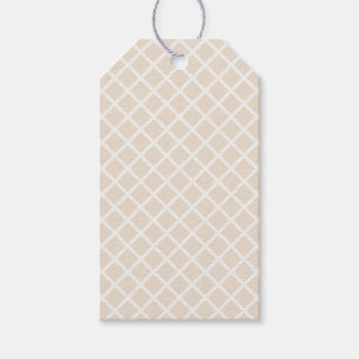 Étiquettes-cadeau Trellis Diamant | Lin Souple