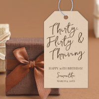Trente Flirty et prospère Brown 30e anniversaire