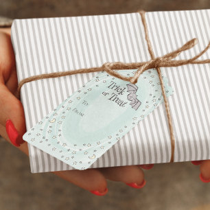 Étiquettes-cadeau Trick à la menthe ou traitement à partir de l'Hall