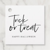 Étiquettes Cadeau Trick and treat | Happy Halloween (Devant)