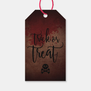 Étiquettes-cadeau Trick ou traiter sanglant