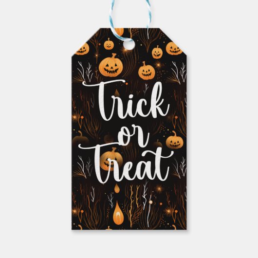 Étiquettes-cadeau Trick ou Treat Halloween (Devant)