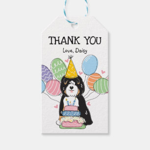 Étiquettes-cadeau Tricolor Tibétain Terrier Anniversaire Fête Favori