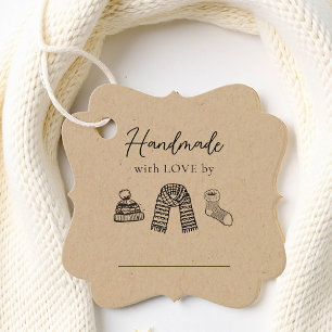 Étiquettes Cadeau Tricot artisanal Artisanat Artisanat Cadeau