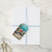 Étiquettes-cadeau Tricot Crochet Business Merci Logo QR (Avec de laficelle)