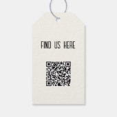 Étiquettes-cadeau Tricot de code QR Merci mouton (Dos)