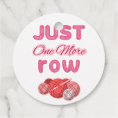 Étiquettes Cadeau Tricot Rose Juste Une Rangée De Plus (Dos)