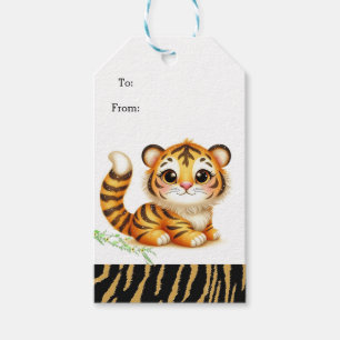 Étiquettes-cadeau Trina the Compassionate Tiger Tags Cadeaux