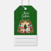 Étiquettes-cadeau Trio d'arbre de Noël mignon Doux (Devant)