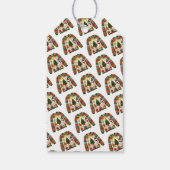 Étiquettes-cadeau Trio d'arbre de Noël mignon Doux (Dos)