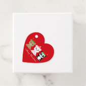 Étiquettes Cadeau Trois mignons ours de Noël (En situation)