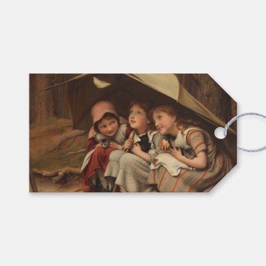 Étiquettes-cadeau Trois petits chatons (par Joseph Clark) (Devant (Horizontal))