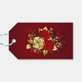 Étiquettes-cadeau Trois Roses de bijoux (Dos Horizontal)