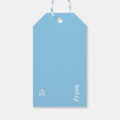 Étiquettes-cadeau Trompettes d'ange Joyeux Noël (Dos)