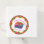 Étiquettes Cadeau Tropical Alpha Fête d'anniversaire Hawaïenne Luau (En situation)