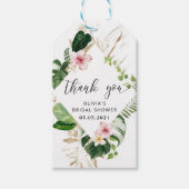 Étiquettes-cadeau Tropical Bridal (Devant)