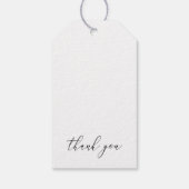 Étiquettes-cadeau Tropical Exotic Foliage Feuille Design Mariage (Dos)