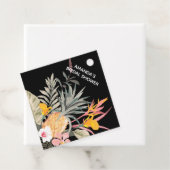 Étiquettes Cadeau Tropical Fête de Mariage à l'Ananas (En situation)