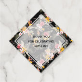 Étiquettes Cadeau Tropical Fête de Mariage à l'Ananas (Dos)