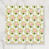 Étiquettes Cadeau Tropical Jungle Floral Wedding (Dos)