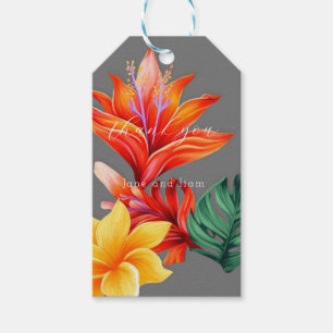 Étiquettes-cadeau Tropical lumineux