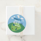 Étiquettes Cadeau Trou en un Golf 1er anniversaire (En situation)