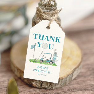 Étiquettes-cadeau Trou en un Golf Par tee Boy 1er anniversaire