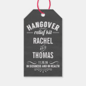 Étiquettes-cadeau Trousse de secours | Chalkboard Wedding Favor (Devant)