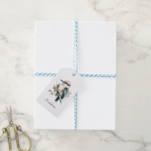 Étiquettes-cadeau True Blue Kookaburra, personnalisé