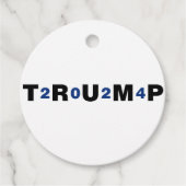 Étiquettes Cadeau Trump 2024 bleu (Devant)