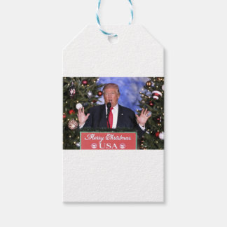 Étiquettes-cadeau Trump Noël