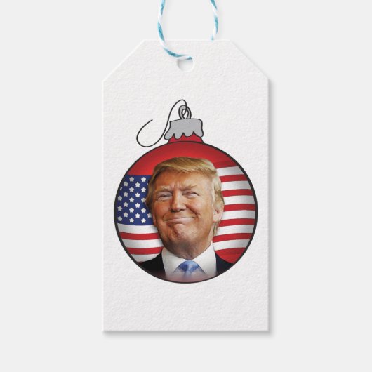 Étiquettes-cadeau Trump pour Noël (Devant)