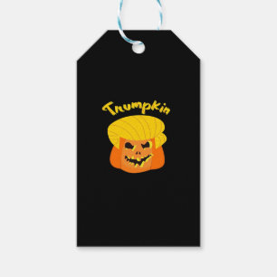 Étiquettes-cadeau Trumpkin Citrouille Halloween Design - Retro Sloga