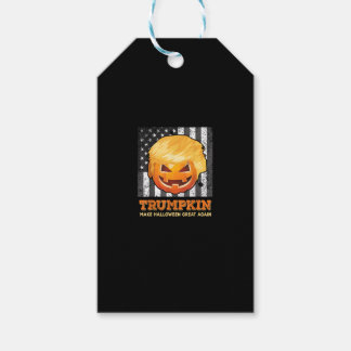 Étiquettes-cadeau Trumpkin Rendre Halloween grand encore Président P