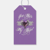 Étiquettes-cadeau Tu As Mon Coeur Rose (Dos)