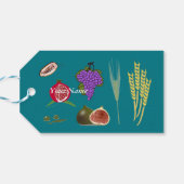 Étiquettes-cadeau Tu B'Shvat (Dos Horizontal)