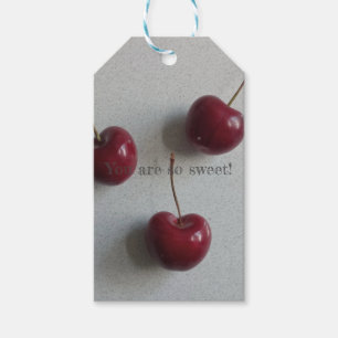 Étiquettes-cadeau Tu Es Tellement Sweet Cherry