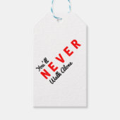 Étiquettes-cadeau tu ne marcheras jamais seul (Devant)