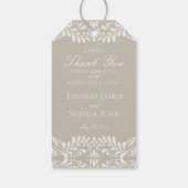 Étiquettes-cadeau Tuiles de Talavera Beige Faveurs de Mariage Fiesta (Dos)