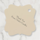 Étiquettes Cadeau Tulipe dans le cadre, Fabriqué à la main par ... (Dos)