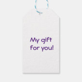 Étiquettes-cadeau Tulipes blanches et gingembre dans le jardin (Dos)