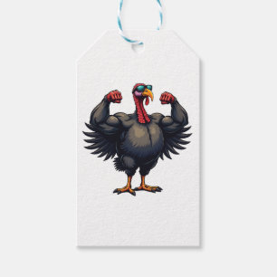 Étiquettes-cadeau Turquie Bodybuilding Thanksgiving Day Gym entraîne
