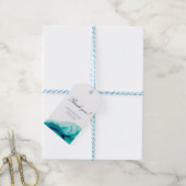 Étiquettes-cadeau Turquoise Turquoise Mariage Merci Favoriser les ét (Avec de laficelle)