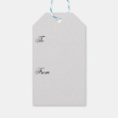 Étiquettes-cadeau Tuxedo noir avec Rose rouge (Dos)