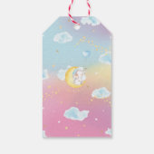 Étiquettes-cadeau Twinkle Little Star Elephant Gold Merci Favor (Dos)