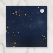 Étiquettes Cadeau Twinkle Little Star Moon et Merci arrière (Dos)